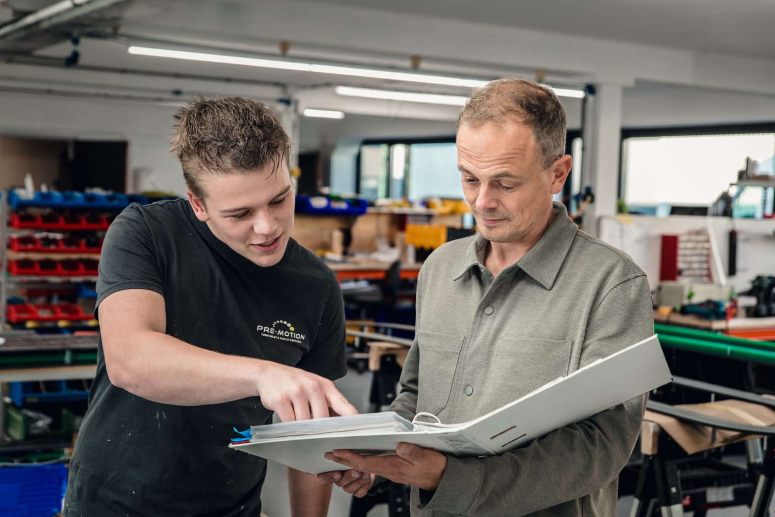 Aan het werk bij Pre-Motion